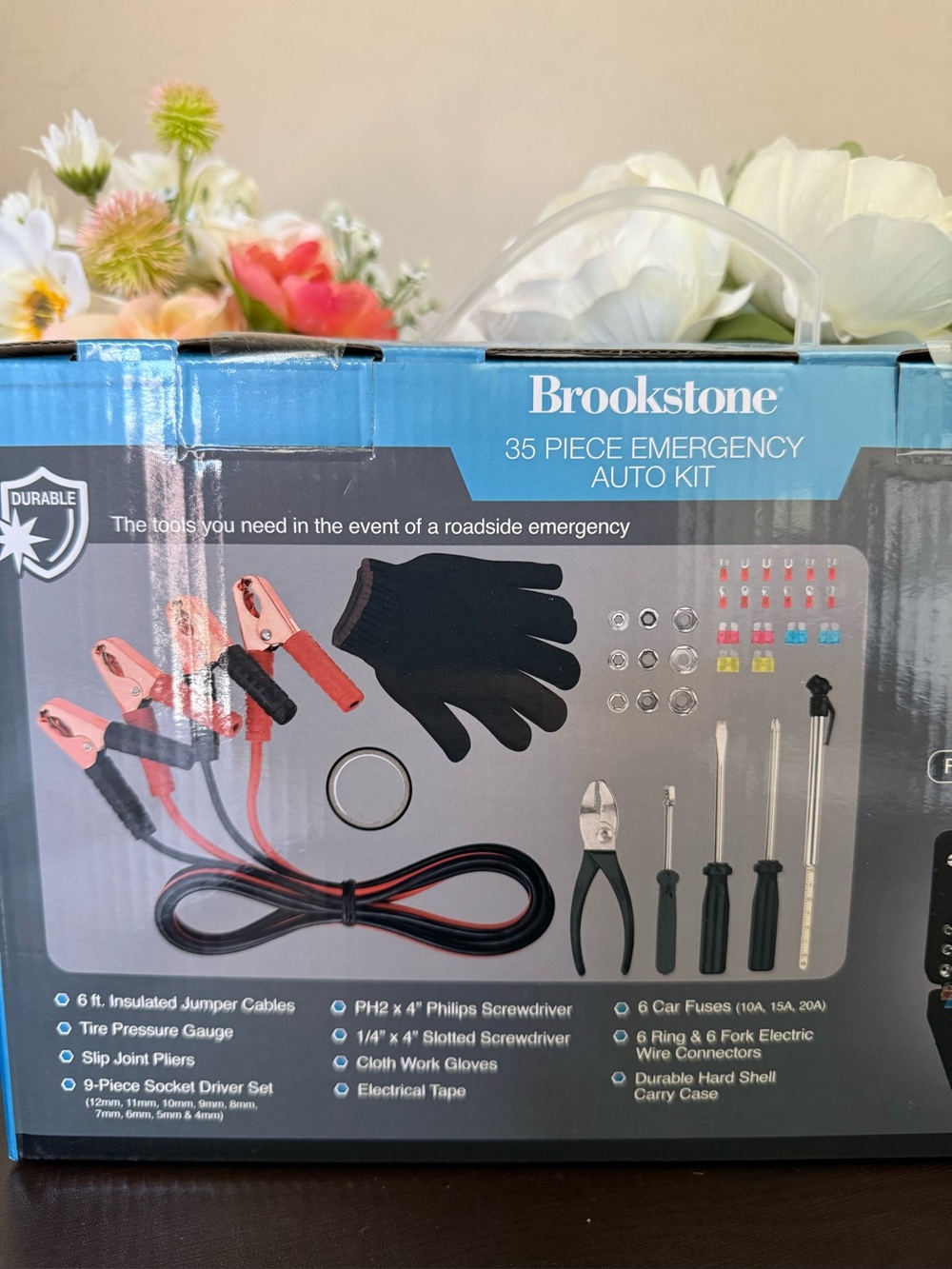 ππ BROOKSTONE 35 PIECE CAR EMERGENCY AUTO KIT. BRAND SEALED IN BOX! - Picture 12 of 16